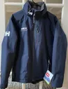 HELLY HANSEN JUNIORS Navy Blue CREW MIDLAYER Waterproof Hooded Jacket 176/16 NWT
