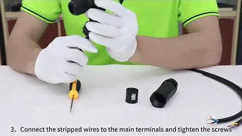 Y shape Waterproof connector | How to joint cable （EW-M25Y）