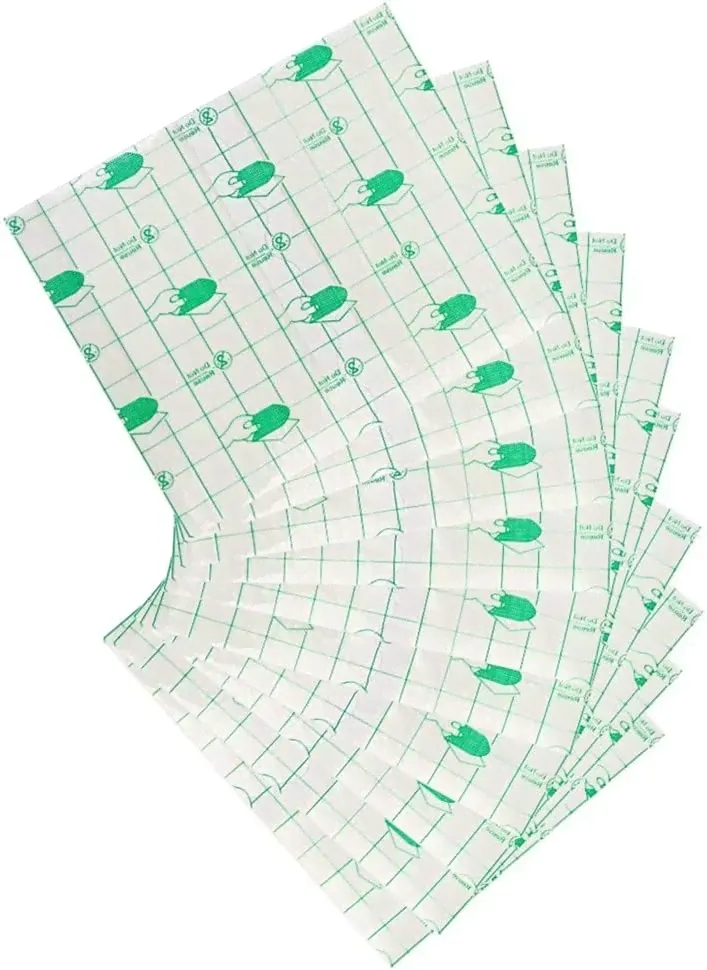 50 Pcs Waterproof Transparent Adhesive, Wound Dressing Tape Fixer Plaster Tape-0