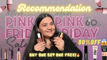 NYKAA PINK FRIDAY SALE 2024 🛒💖 Top Viral Makeup Deals and Recommendations You can’t miss!! 💄💸✨