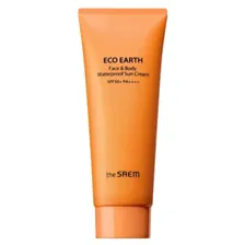 Водостойкий солнцезащитный крем для лица и тела The Saem Eco Earth Face&Body Waterproof Sun Cream SPF 50+ PA++++