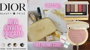 ✨ NEW ✨Dior Holiday Gift Set Pouch | Holiday Palette Swatches & Unboxing | Dior Beauty Prive Loyalty