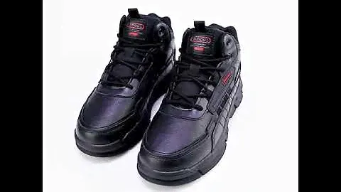 Baasploa Winter Men Leather Comfortable Cotton Shoes Waterproof Warm Outdoor Sneakers Non slip Wear