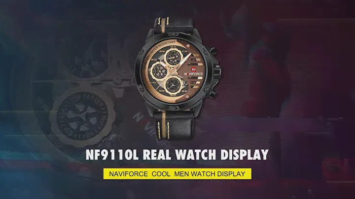 Hot sales of NAVIFORCE Watch NF9110 multifunctional real watch display genuine leather quartz watch