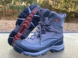 Columbia 200grams Mens 8 Gray Blk Winter Techlite Waterproof Omni-Heat Grip