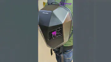 CRELANDER LED Knight Backpack with Eye Motorcycle Helmet Bluetooth APP Control Waterproof Hard Shell