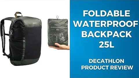 Never Worry About Rain Again: Experience the FORCLAZ Foldable Waterproof Backpack 25L