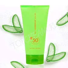 Водостойкий солнцезащитный гель с алоэ вера HOLIKA HOLIKA Aloe Waterproof Sun Gel SPF50+ PA+++
