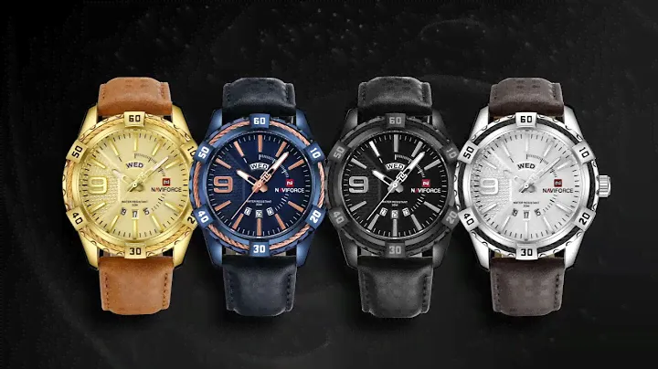 NAVIFORCE Top 10 Sales Calendar Multifunctional Seiko Movement Quartz Watch NF9117L Leather Strap