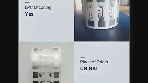 product Waterproof nfc hf 860mhz self adhesive sticker tag rfid laundry label