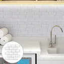 Пол & настенные плитки Unbranded Tile Stickers DIY Waterproof self/adhesive Wall Stickers Peel Stick Tiles Home
