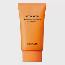 Водостойкий солнцезащитный крем The Saem Eco Earth Waterproof Sun Cream SPF 50+ PA++++