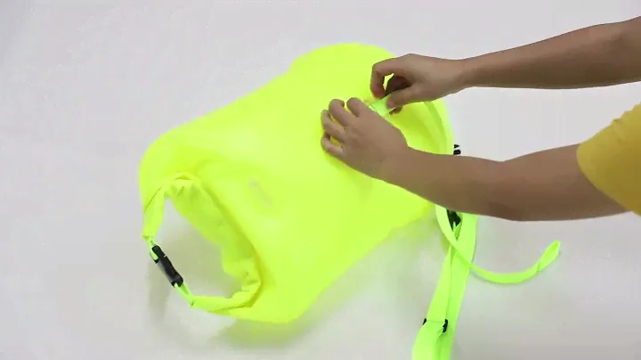 Portable and folding 18L swim buoy waterproof dry bag