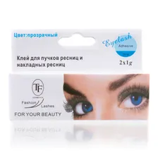 TF, Клей Eyelash Adhesive Waterproof, бесцветный, 2х1 г
