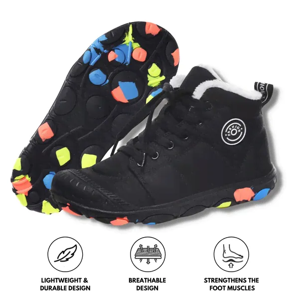 Hike Kids - Waterproof Barefoot Winter Shoes for Kids