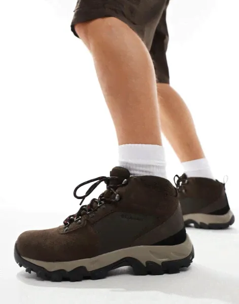 Columbia Newton Ridge Plus II WP waterproof suede hiking boots in brown-2