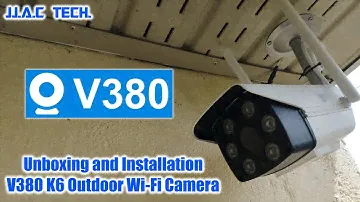V380 - K6 Outdoor Wi-Fi Camera - Unboxing and Installation