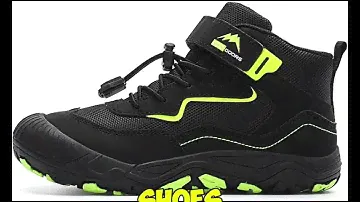 Geymxzik Children's Winter Shoes Warm Lined Winter Boots Boys Girls Trekking Shoes Snow Boots