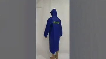 Raincoat Waterproof Fashion PVC Rain Coats Rainwear Outdoor (One-piece Style)