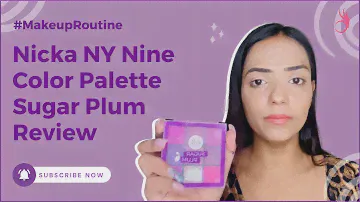 Nicka NY Nine Color palette Sugar Plum, Waterproof Eyeliner & Mascara review | Khooobsooorat Beauty