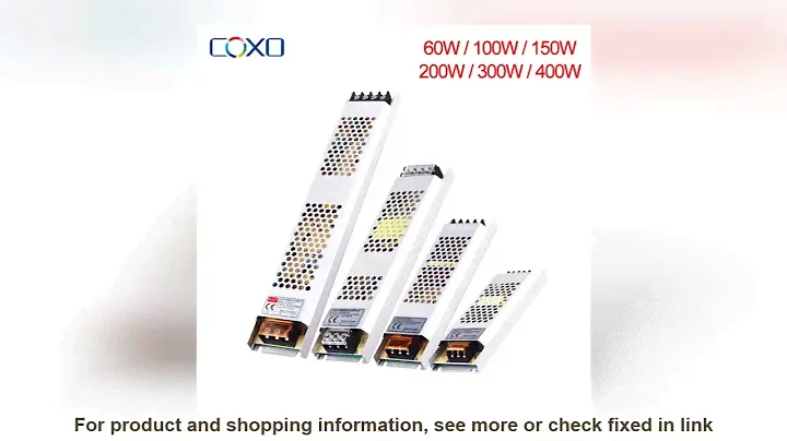 Ultra Thin LED Power Supply DC 12V 24V Lighting Transformers 60W 100W 150W 200W 300W 400W AC180-260