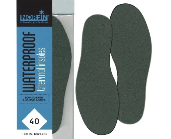 Стельки термо Norfin WATERPROOF непромокаемые р.40 арт.13000-0-40-0