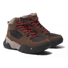 Timberland Motion Scramble Lace Up Mid Waterproof 'Dark Brown Nubuck'